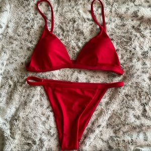 Red Bikini Swimsuit Size Small
